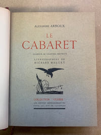 Le Cabaret, augmenté de chapitres nouveaux. Lithographies de Richard Maguet