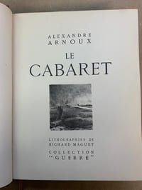 Le Cabaret, augmenté de chapitres nouveaux. Lithographies de Richard Maguet