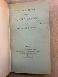 Toute licence sauf contre l’amour