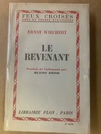 Le revenant. Traduit de l’allemand par Blaise Briod