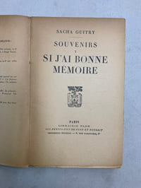 Si j’ai bonne mémoire 