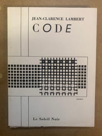 Code. Couverture illustrée par Vasarely