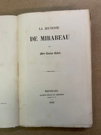 La jeunesse de Mirabeau