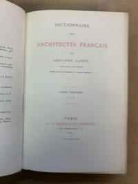 Dictionnaire des Architectes Français