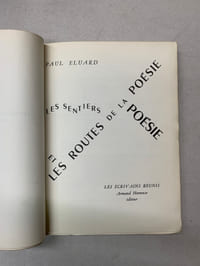 Les sentiers et les routes de la poésie
