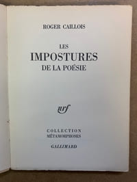 Les Impostures de la poésie