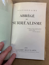 Dictionnaire abrégé du Surréalisme