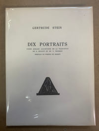 Dix portraits. Texte anglais accompagné de la traduction de G. Hugnet et de V.Thomson. Pré-face de Pierre de Massot