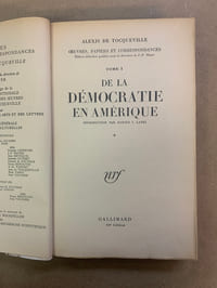 De la Démocratie en Amérique. Introduction par Harold J. Laski