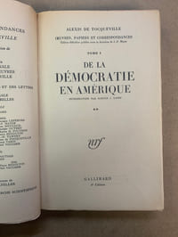 De la Démocratie en Amérique. Introduction par Harold J. Laski
