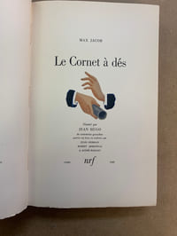 Le Cornet à dés illustré par Jean Hugo de cent-treize gouaches gravées sur bois, en couleurs, par Jules Germain, Robert Armanelli & André Marliat