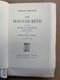 Un mauvais rêve suivi de Notes et Variantes établie par Albert Béguin et de Vingt-sept lettres de G. Bernanos