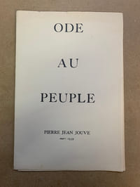 Ode au Peuple