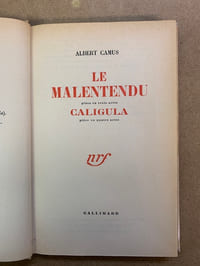 Le Malentendu. Caligula