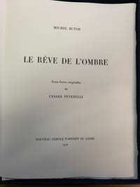 Le Rêve de l’ombre. Eaux-fortes de Cesare PEVERELLI