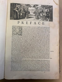 La Sainte Bible traduite en françois, le latin de la vulgate à côté, avec de courtes nottes tirées des saints pères & des meilleurs Interprêtes, pour l’intelligence des endroits les plus difficiles ; et La concorde des quatre évangiles, en latin & en françois. Nouvelle édition, enrichie de cartes géographiques et de figures ; Avec les Traitez de Chronologie & de Géographie ; les Sommaires des Livres tant du Vieux que du Nouveau Testament ; & toutes les Tables tirées de la grande Bible Latine d’Antoine Vitré. De plus une idée générale de l’Ecriture Sainte, avec différentes manières & diverses règles pour l’expliquer. Le tout agrémenté d’une Table très-ample des Matières en François & en Latin