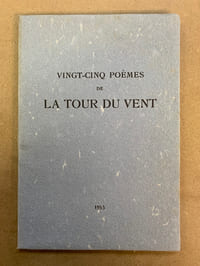 Vingt-cinq Poèmes de la Tour du Vent. Lithographies originales de Louis Roger