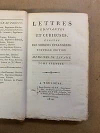 Lettres édifiantes et curieuses écrites des missions étrangères. Nouvelle édition