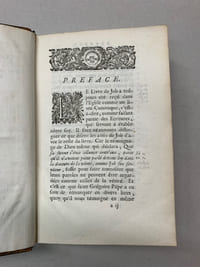 JOB traduit en françois. Avec une explication tirée des Saints Pères, & des Auteurs Ecclésistiques