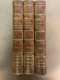 Mémoires de Nicolas Goulas, gentilhomme ordinaire de la chambre du Duc d’Orléans, publiés pour la première fois d’après le manuscrit original de la Bibliothèque Nationale pour la Société de l’Histoire de France 