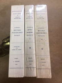 Juvenilia. Œuvres posthumes. Reliquiae. Notes et éclaircissements de MM. Jacques Crépet et Claude Pichois