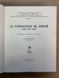 LaFondation de Dakar (1845-1857-1869)