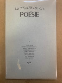 LE TEMPS DE LA POESIE
