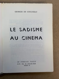 Le sadisme au cinéma 