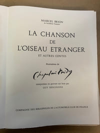 La chanson de l’oiseau étranger et autres contes. Illustrations de Chapelain Midy interprétées en gravure sur bois par Guy Descouens