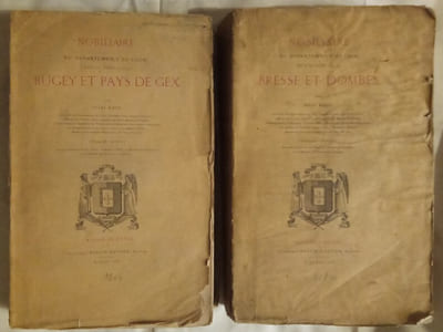 Nobiliaire du département de l'Ain (XVIIè et XVIIIè siècles).