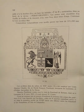 Les Anciens Ex-Libris Héraldiques Vaudois.. MORTON (Charles)