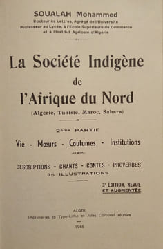 Algérie, Tunisie, Maroc, Sahara.. MOHAMMED (Soualah)