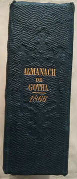 Almanach de Gotha – Annuaire Diplomatique pour l'année 1866.. GOTHA 1866