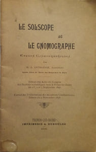 Le Solscope et Le Gnomographie.