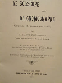 Le Solscope et Le Gnomographie.