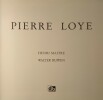 Pierre Loye par Henri Maitre et Walter Ruppen.. LOYE (Pierre)