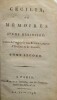 Cécilia, ou mémoires d'une héritière. BURNEY (Miss-Mme d'ARBLAY)