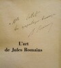 L'Art de Jules Romains.. CUISENIER (André)