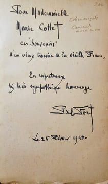 Mes Mémoires. Toute la vie d'un Poète 1872-1944.. FORT (Paul)