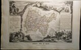 Atlas National.Illustré des 86 Départements et des Possessions de la France divisé par Arrondissements,Cantons et Communes.. LEVASSEUR (V.)
