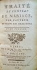 Traité du Contrat de Mariage,. POTHIER (Robert-Joseph)