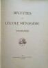 Recettes de l'Ecole Ménagère Yvonand.. YVONAND