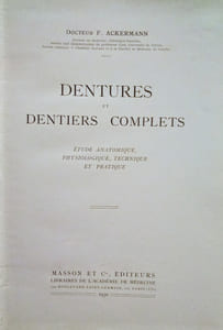 Dentures et Dentiers complets.