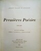 Premières Poésies 1856-1856.. VILLIERS DE L'ILE-ADAM (Auguste)