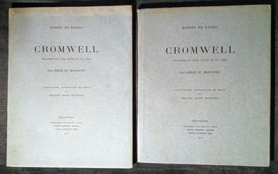 CROMWELL – Tragédie en cinq actes et en vers.