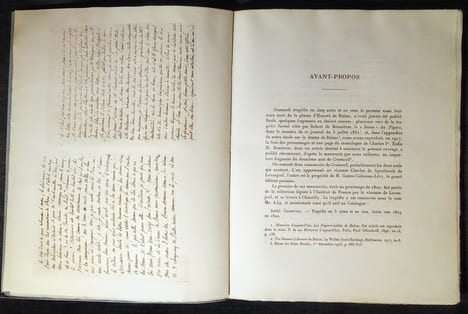 CROMWELL – Tragédie en cinq actes et en vers.. BALZAC (Honoré de)
