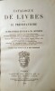 Catalogue de Livres sur le PROTESTANTISME, composant la Bibliothèque de Feu M. H.-Th. LUTTEROTH.. LUTTEROTH (H.-Th)- PROTESTANTISME