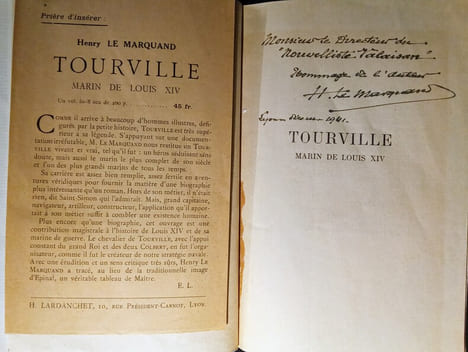 TOURVILLE. Marin de Louis XIV.. MARQUAND (Henry de)