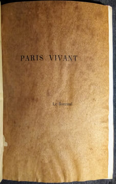 Paris Vivant – Le Journal.. HUGUES (Clovis)