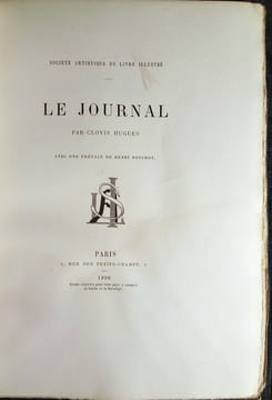 Paris Vivant – Le Journal.. HUGUES (Clovis)
